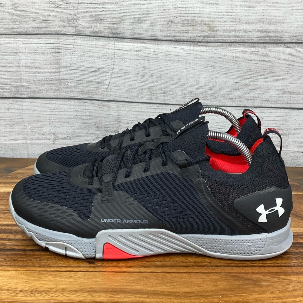 Under Armour Black and Red Athletic Shoes